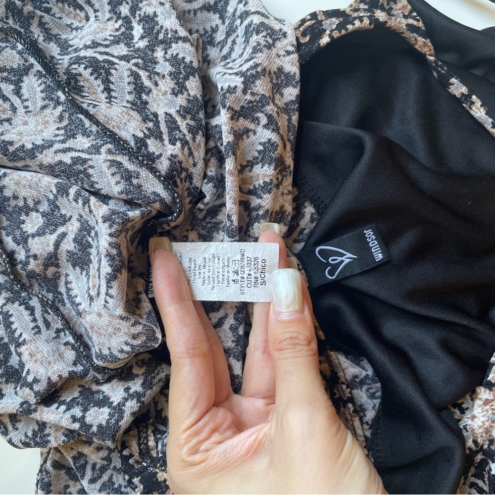 Windsor Pattern Dress Backless - Picture 5 of 5